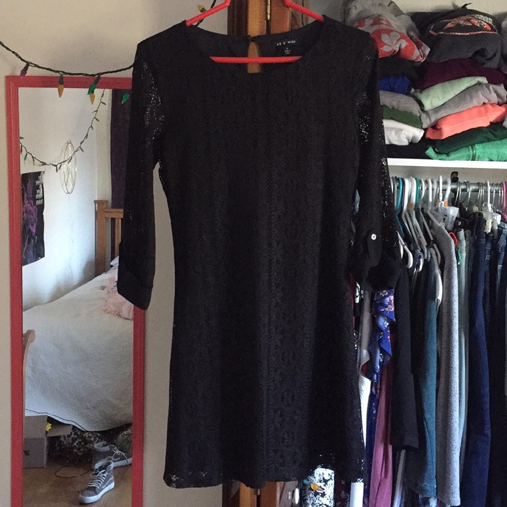 NORDSTROM: black lace party dress